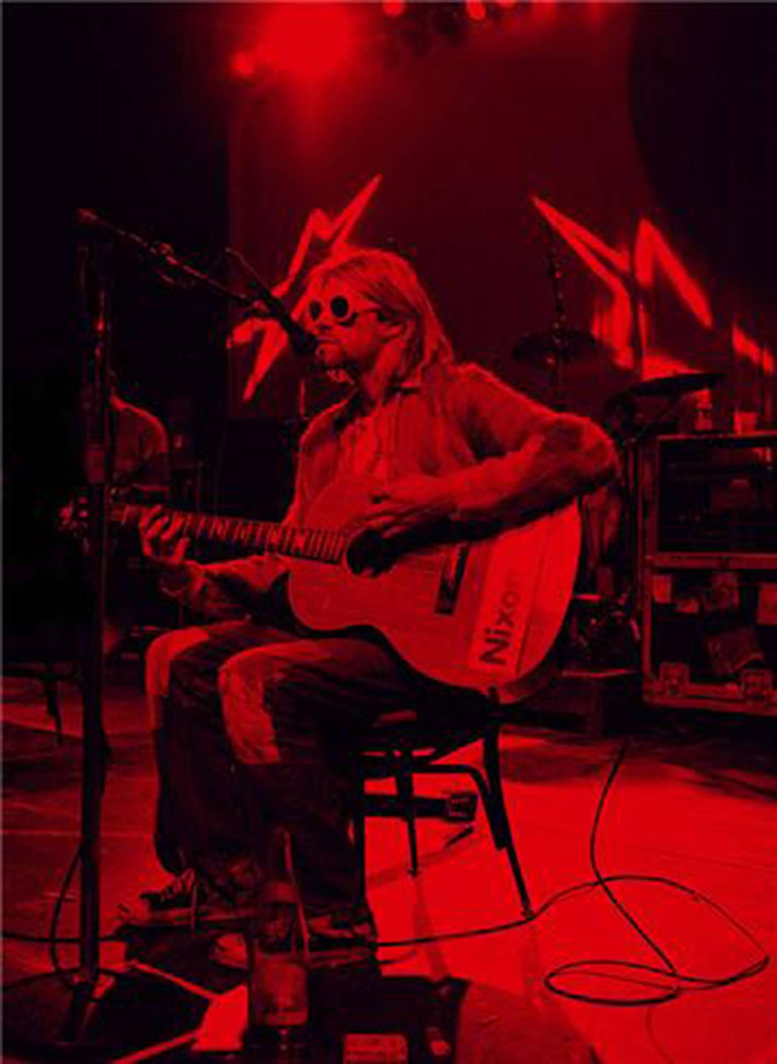 Jesse Frohman Color Photograph - Kurt Cobain; "Stage No. 1, Red"