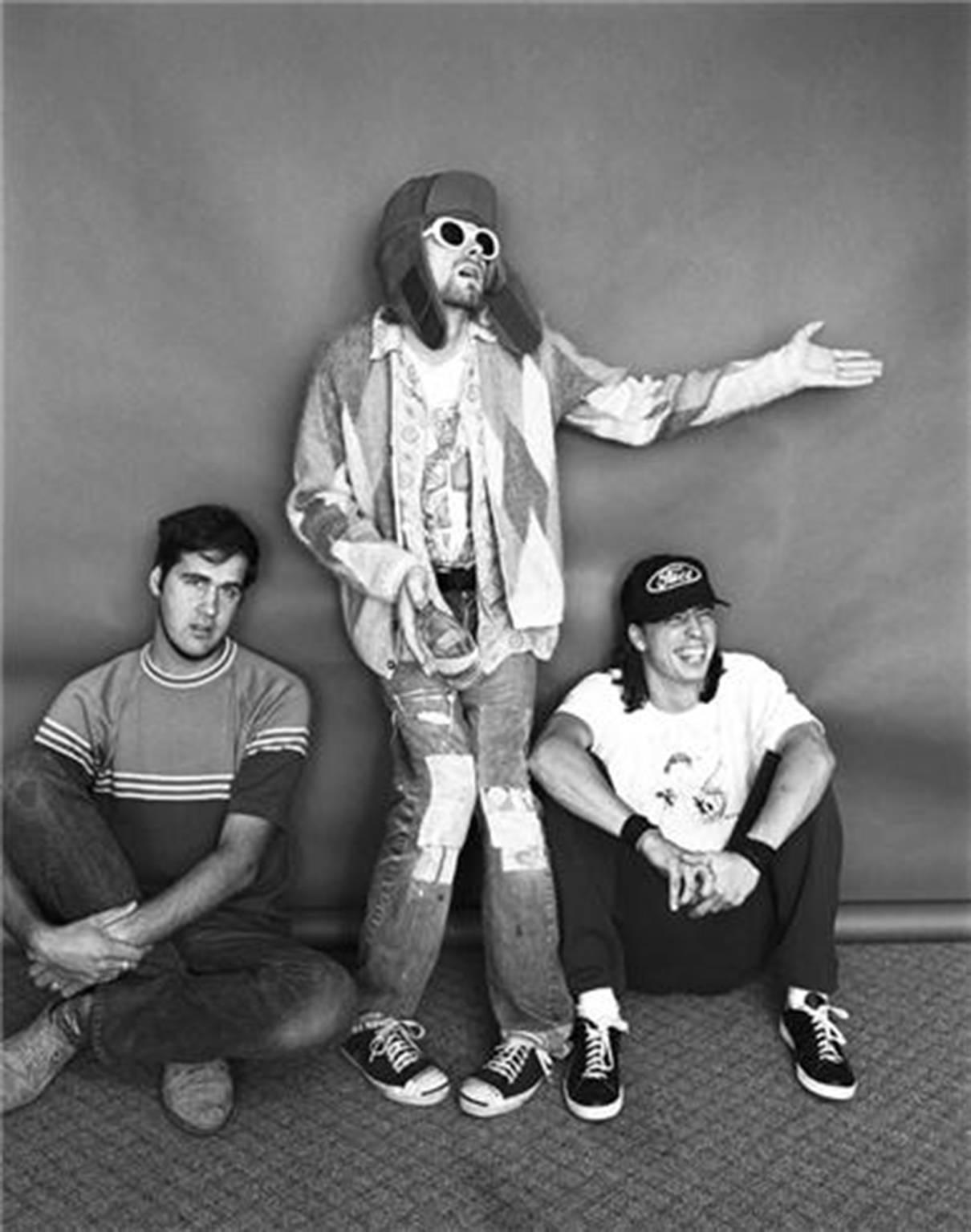 Jesse Frohman Black and White Photograph - Nirvana "A"