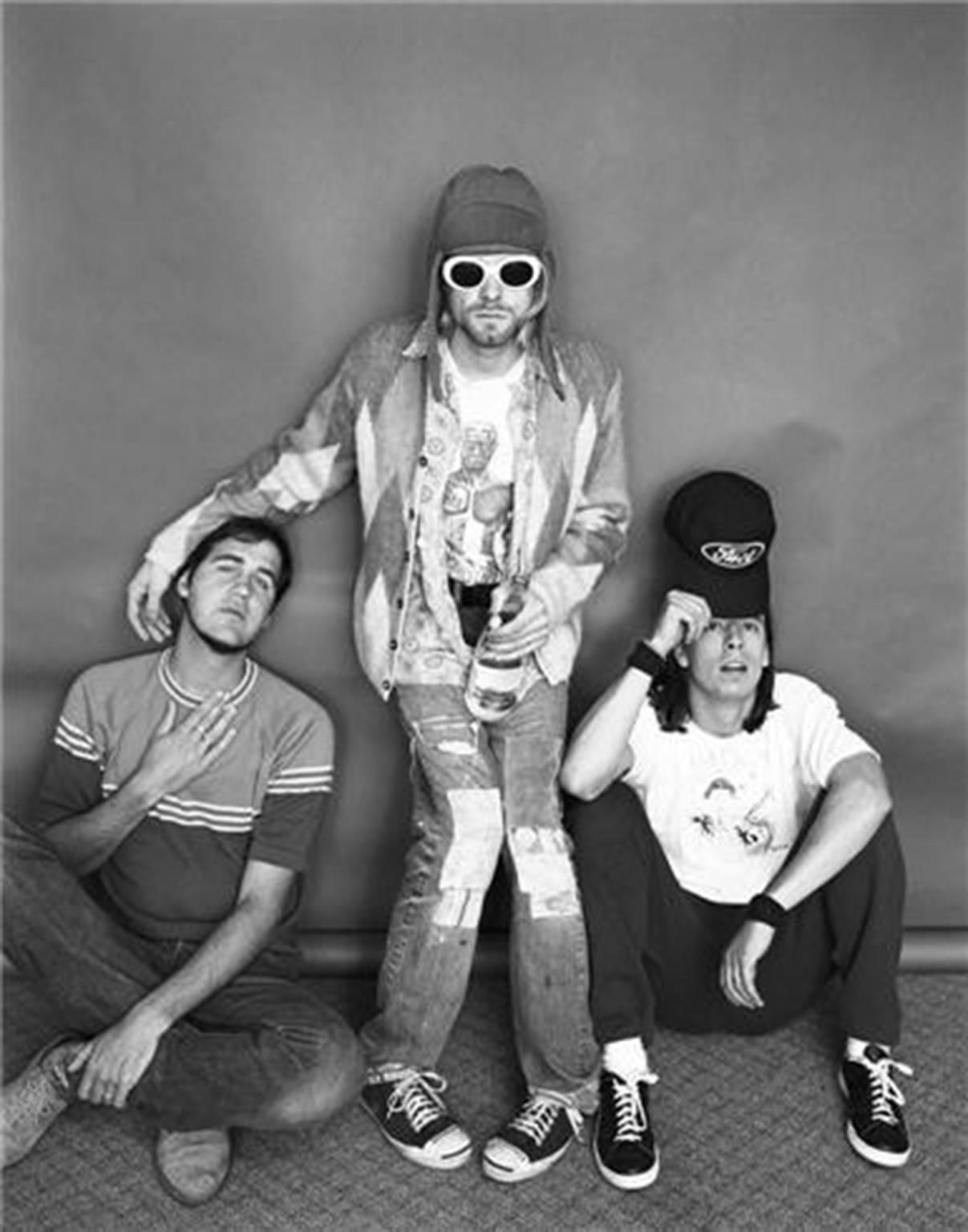 Jesse Frohman Black and White Photograph - Nirvana "B"