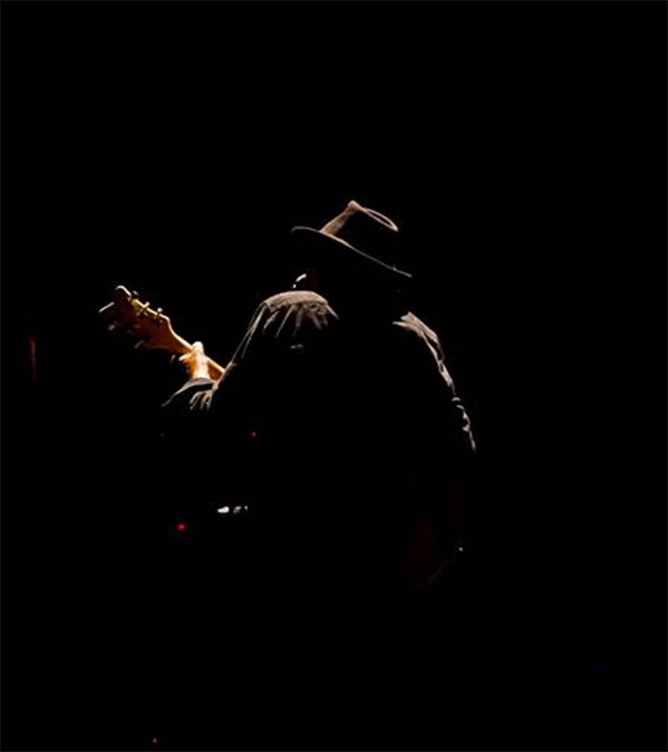 Julie Gardner Color Photograph - Neil Young, Red Rocks Silhouette, 2015