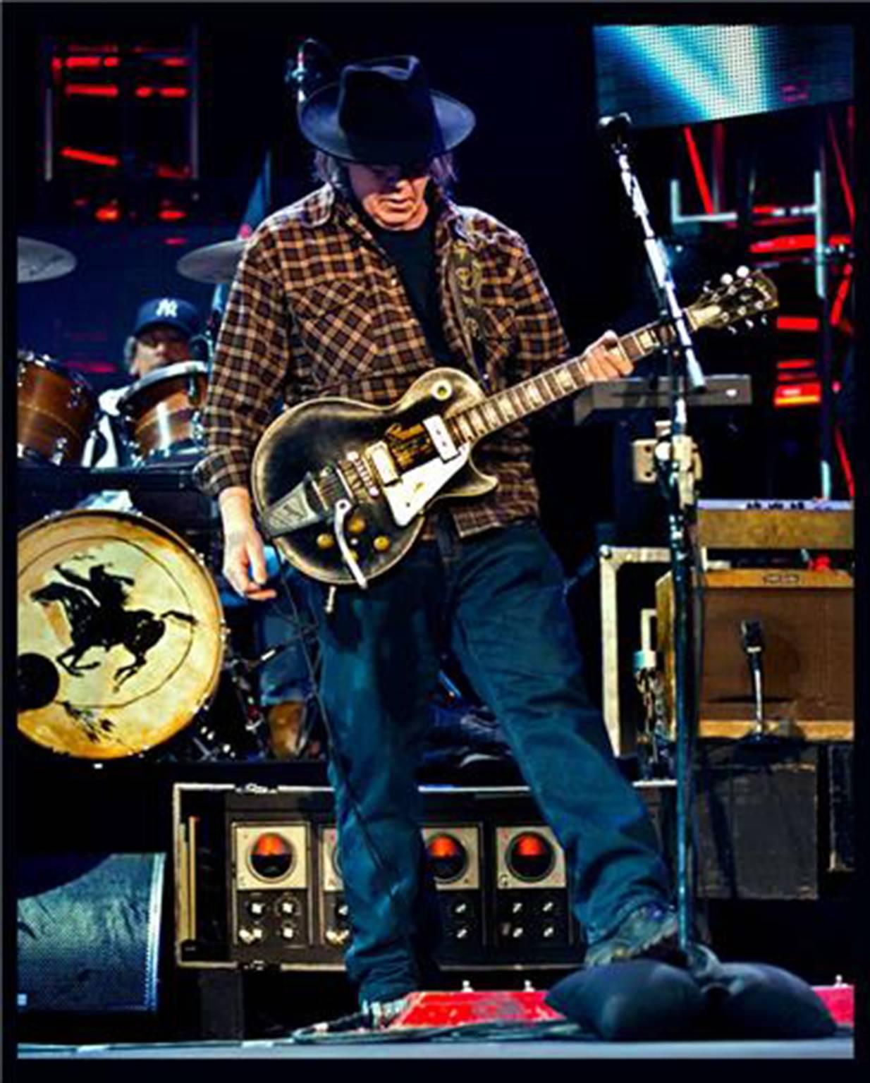 Julie Gardner Color Photograph - Neil Young at MusiCares, 2013