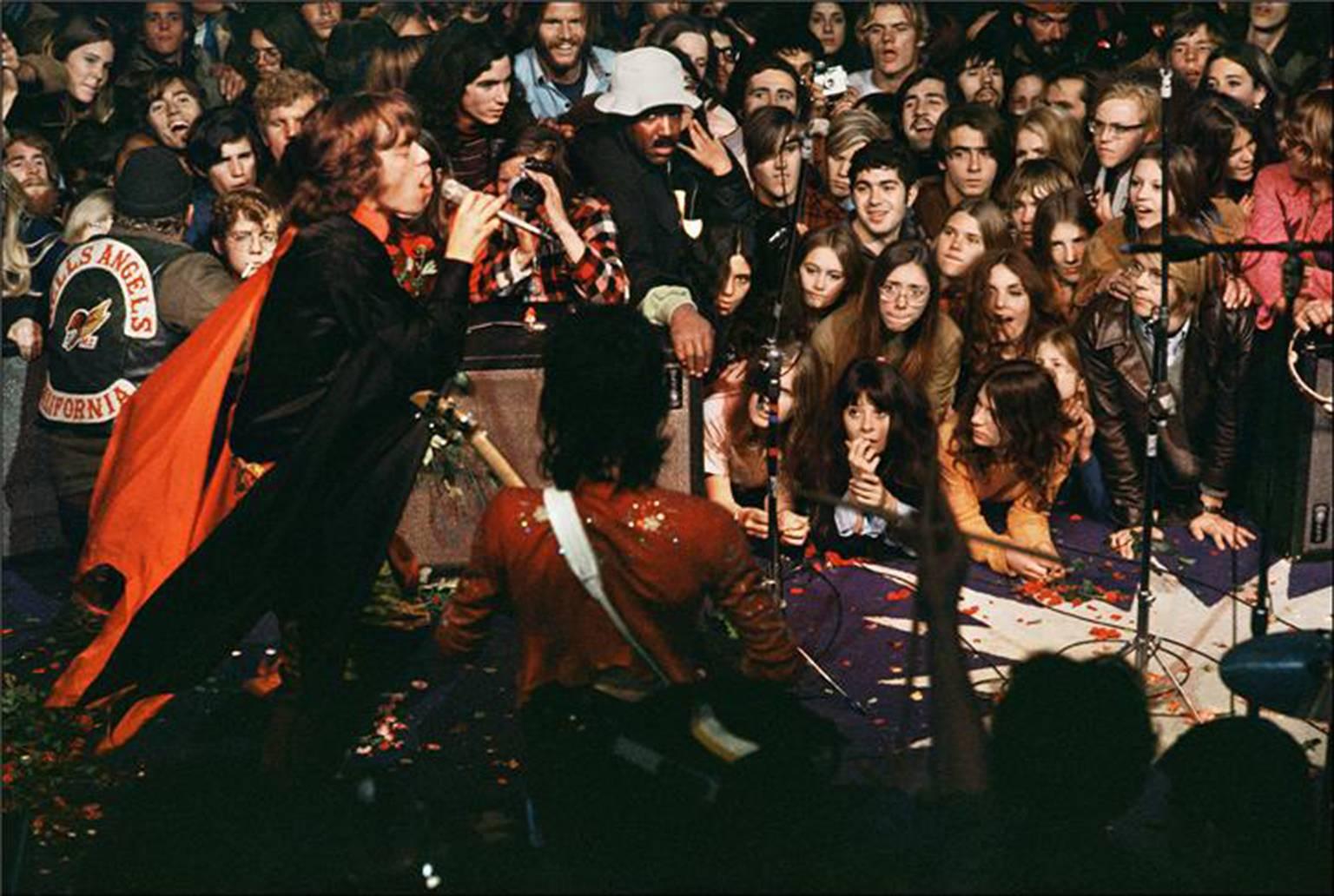 Ethan Russell Color Photograph - Mick Jagger, Altamont, CA 1969