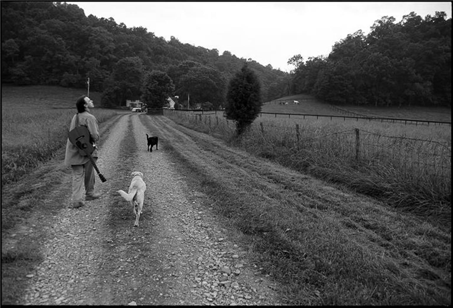 Ethan Russell Black and White Photograph - John Hiatt