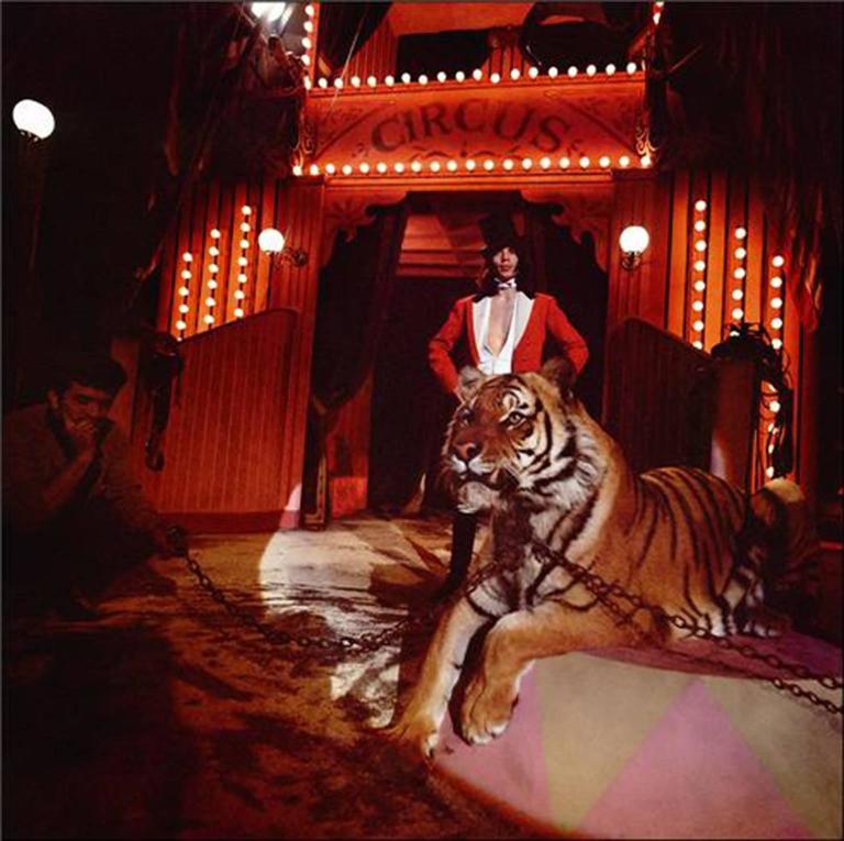 Ethan Russell Color Photograph - Mick Jagger, "Ringmaster", 1968