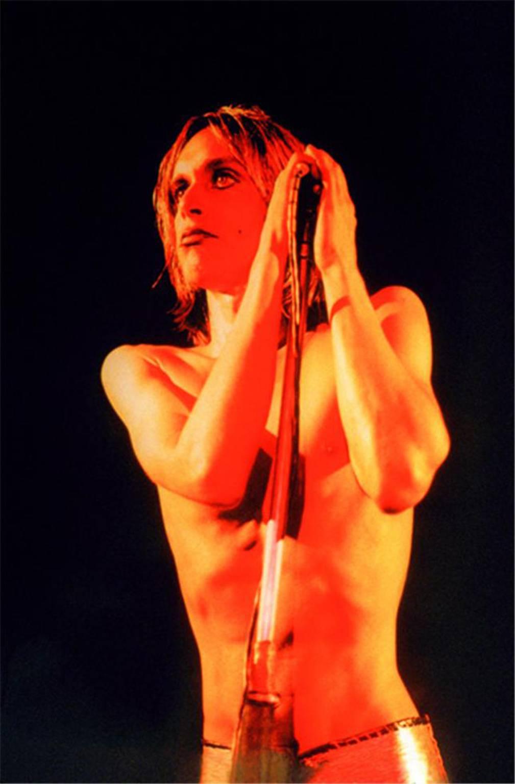 Mick Rock Color Photograph - Iggy Pop 1972