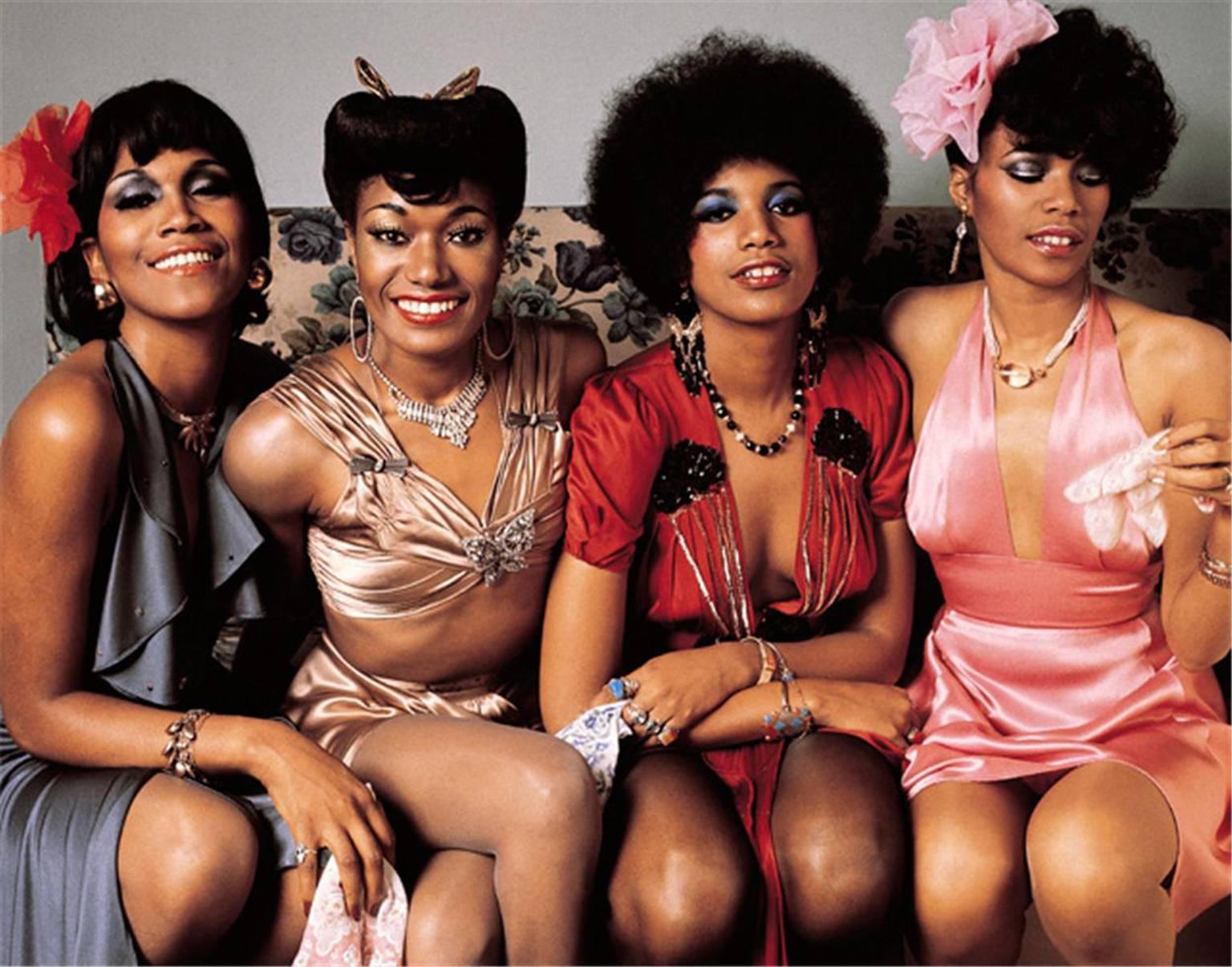 Mick Rock Color Photograph - Pointer Sisters London, England 1973