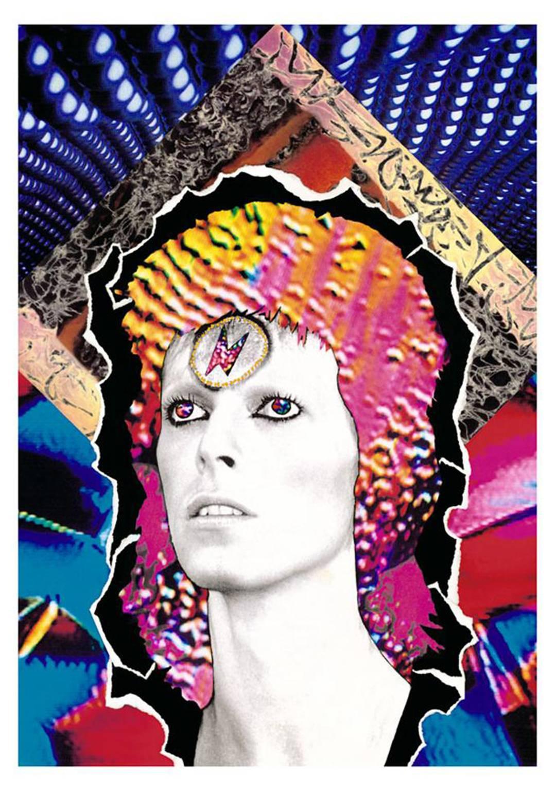 Mick Rock Abstract Photograph - David Bowie, 2008