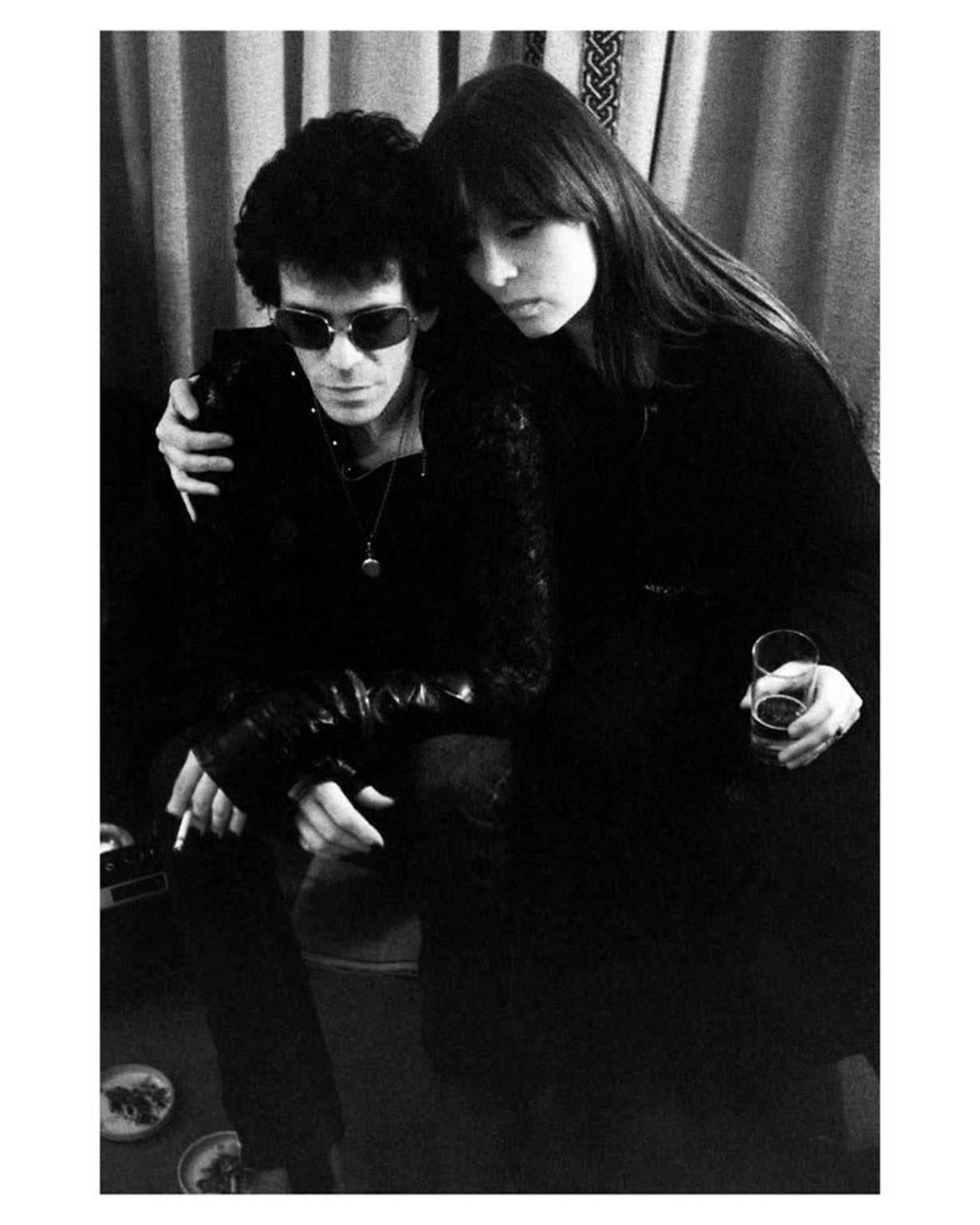 Mick Rock Portrait Photograph - Lou Reed and Nico, 1975