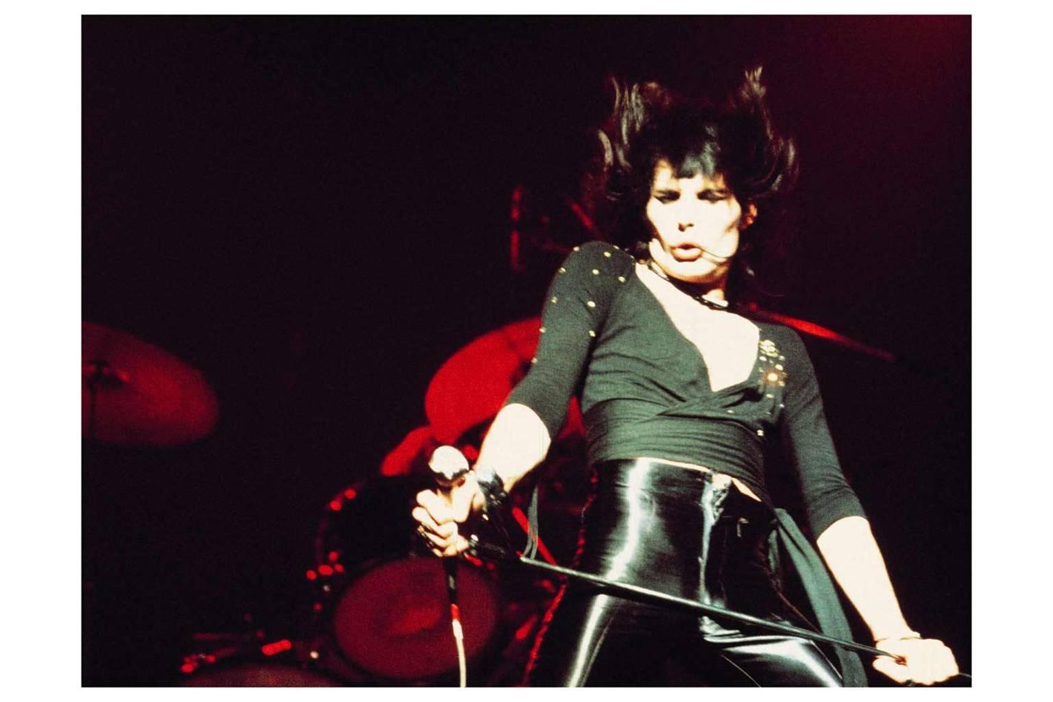 Mick Rock Color Photograph - Freddie Mercury Live, 1974