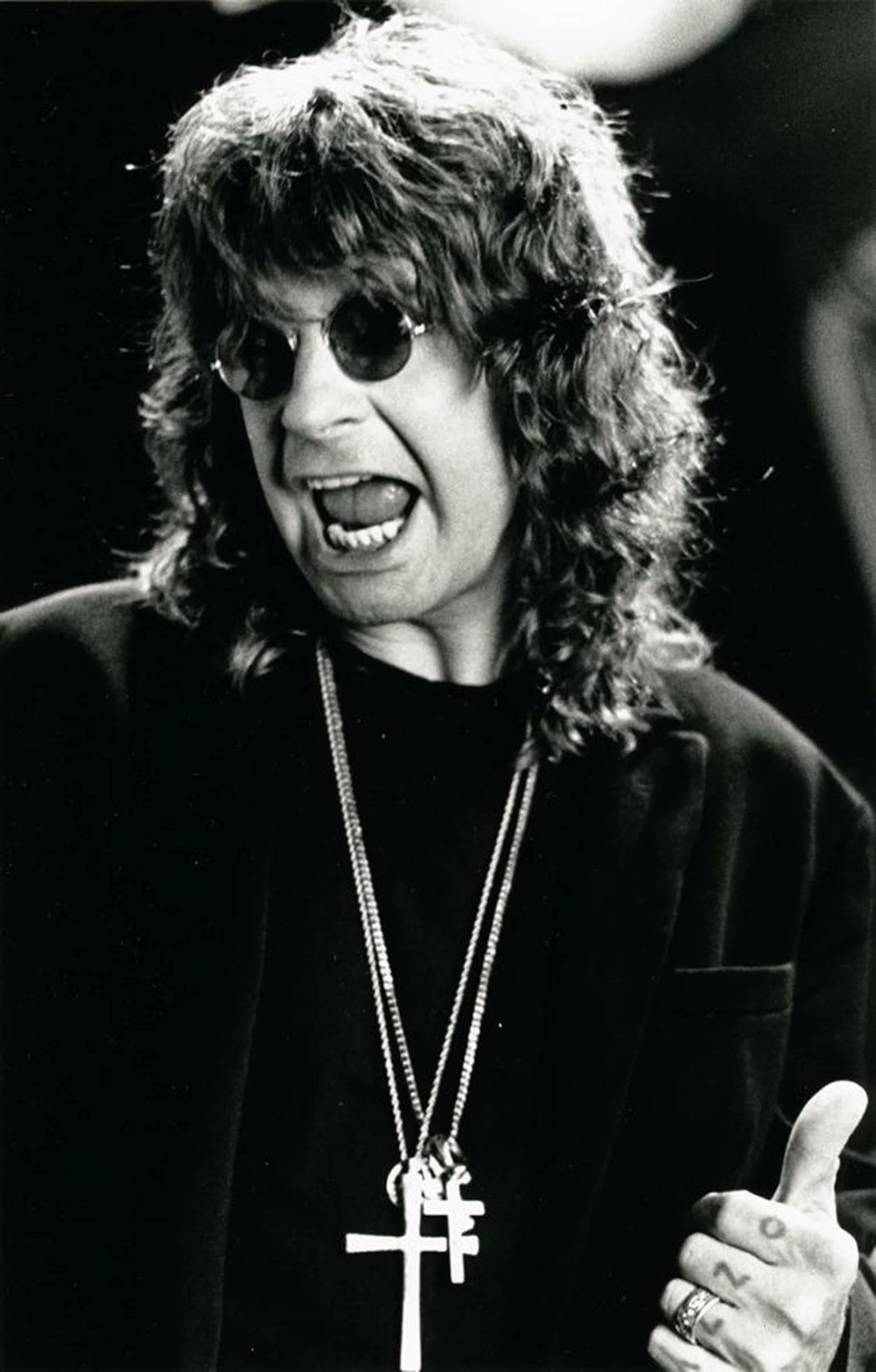 Jerry de Wilde Black and White Photograph - Ozzy Osbourne, Los Angeles, CA 1991