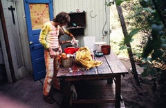 Vintage John and Ceci Sebastian, Waterbaby Dye Works, The Farm, Los Angeles, CA 1969