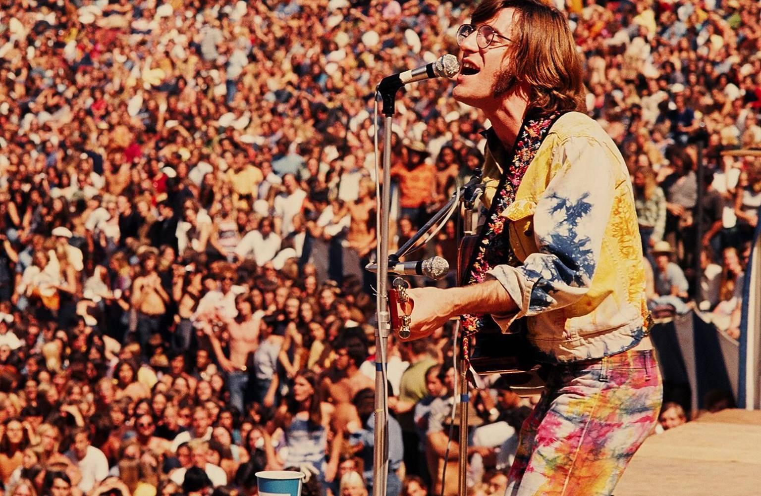 Jerry de Wilde Color Photograph - John Sebastian/ Who Concert, Anaheim, CA 1970