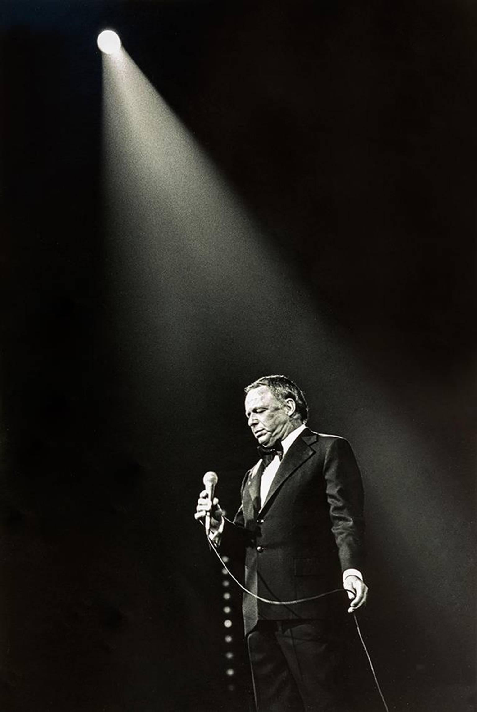 Jay Dickman Black and White Photograph - Frank Sinatra in concert