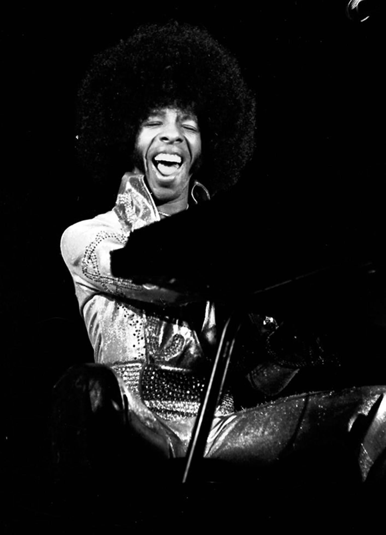 Jay Dickman Black and White Photograph - Sly Stone