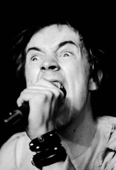 Johnny Rotten (John Lydon) of the Sex Pistols (Les pistolets de Sex), 1978