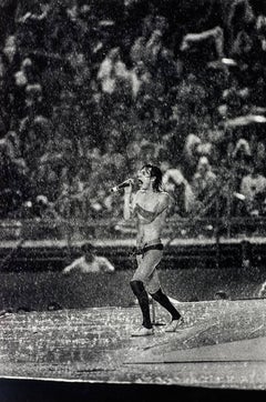 Mick Jagger in Rainstorm, 1981