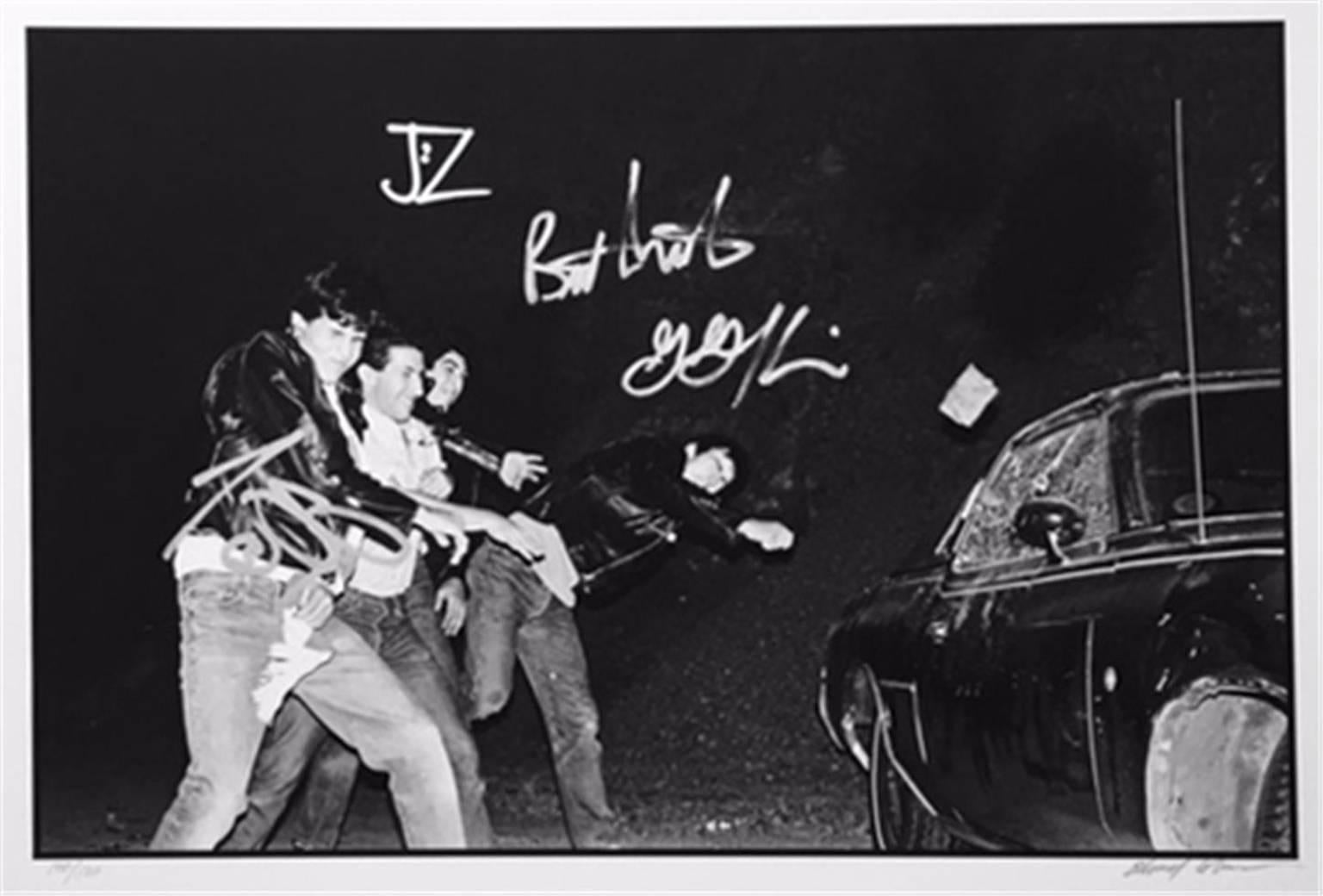 Edward Colver Black and White Photograph - Bad Religion (band signed 2)