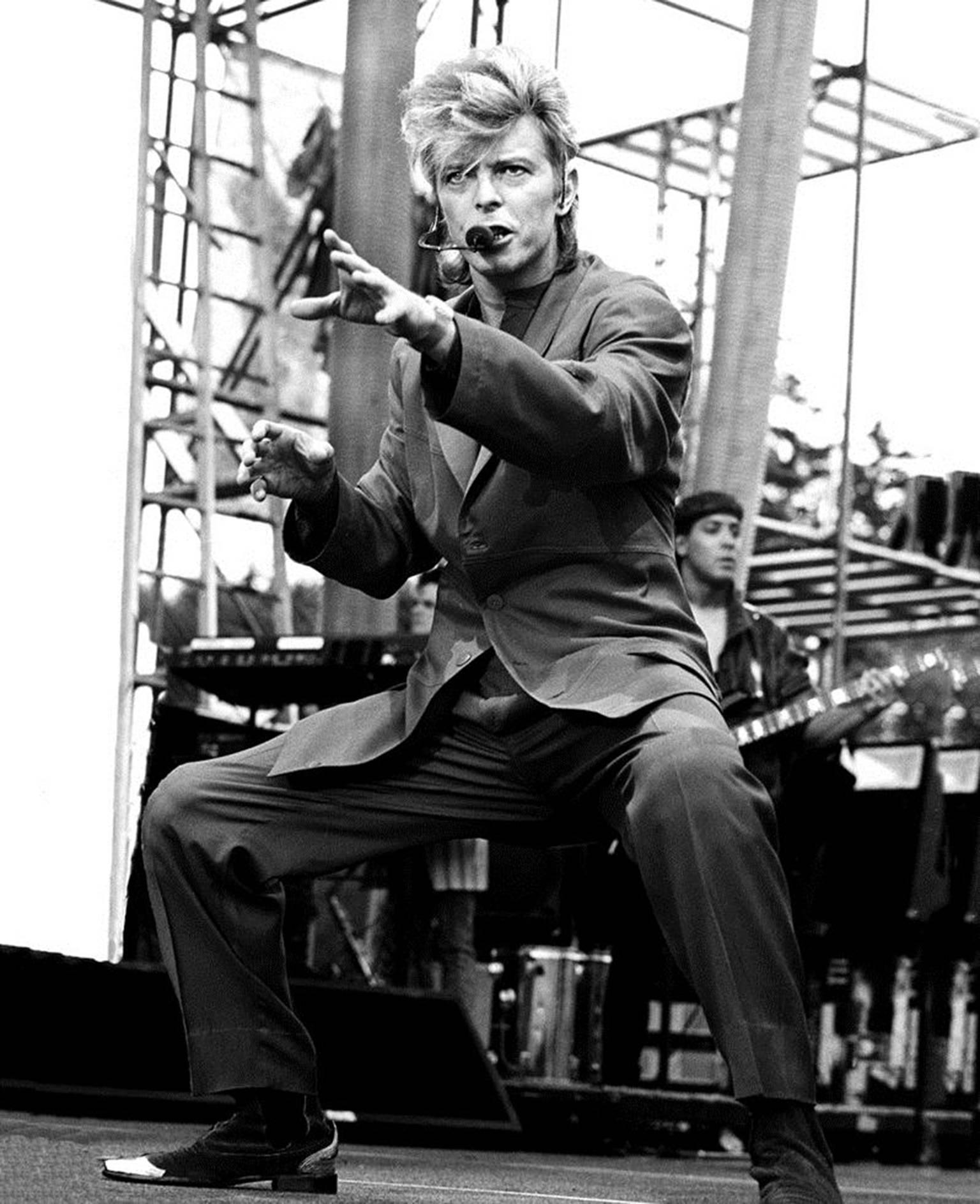 Black and White Photograph Colm Henry - David Bowie, 1987
