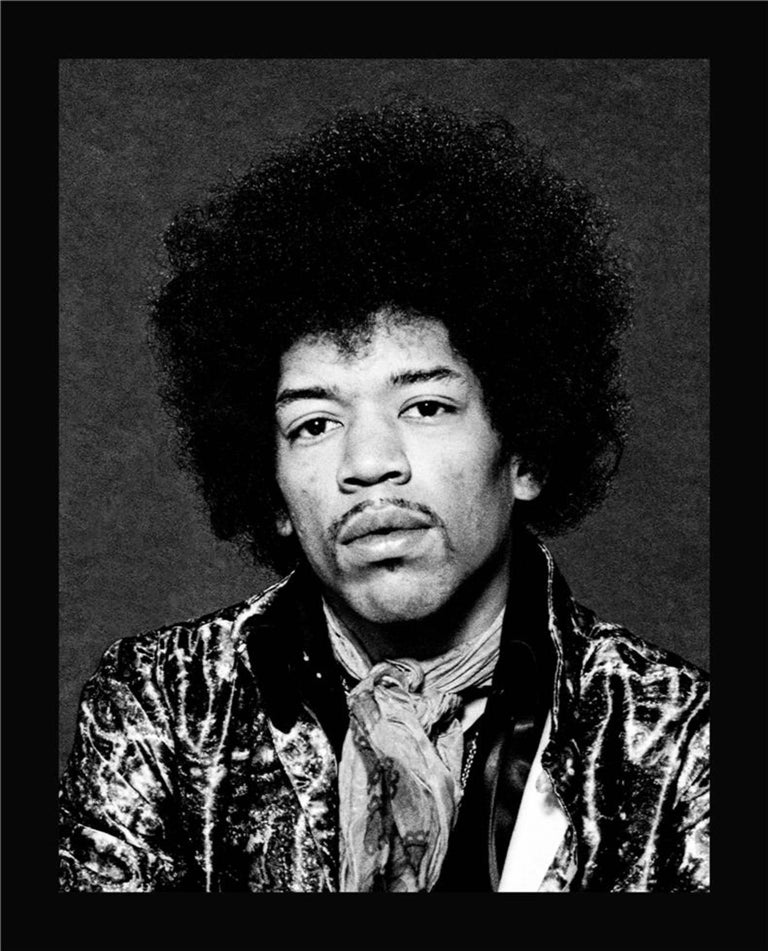 Karl Ferris Black and White Photograph - Jimi Hendrix, "Afro Portrait" 1967