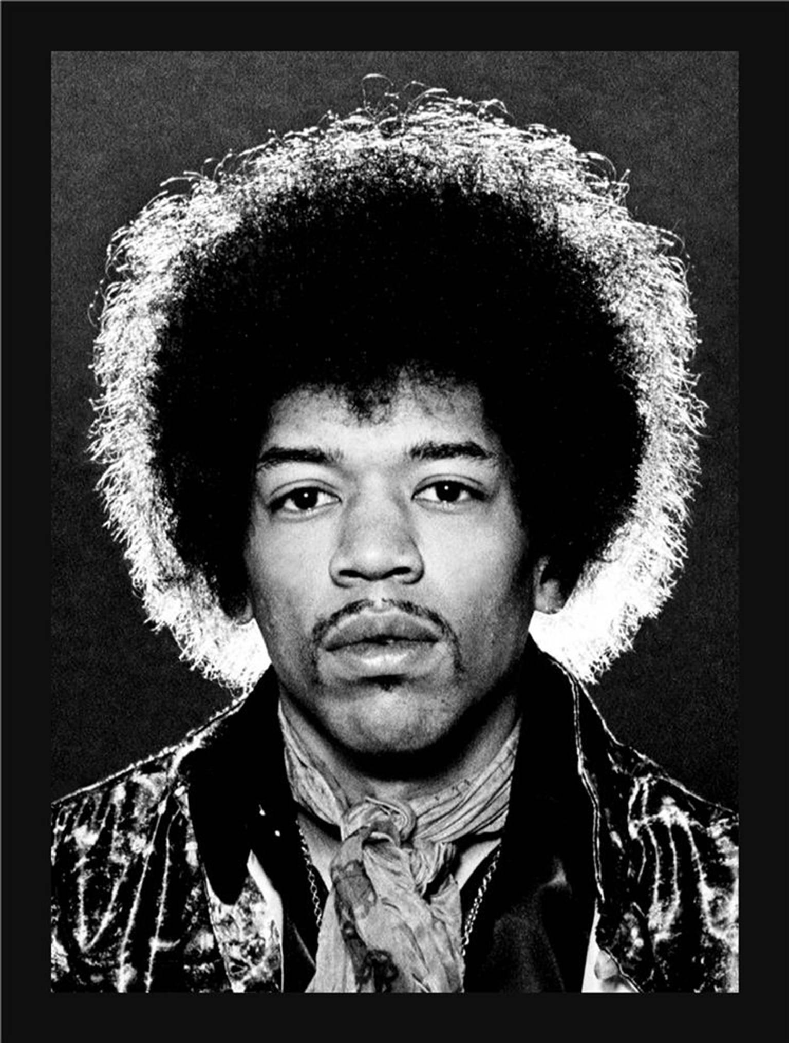 Karl Ferris Black and White Photograph - Jimi Hendrix, "Halo Portrait" 1967