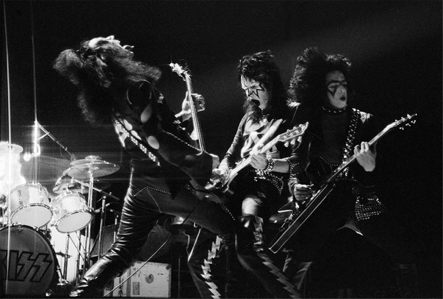 Bill Green Black and White Photograph - Kiss NYE 1973