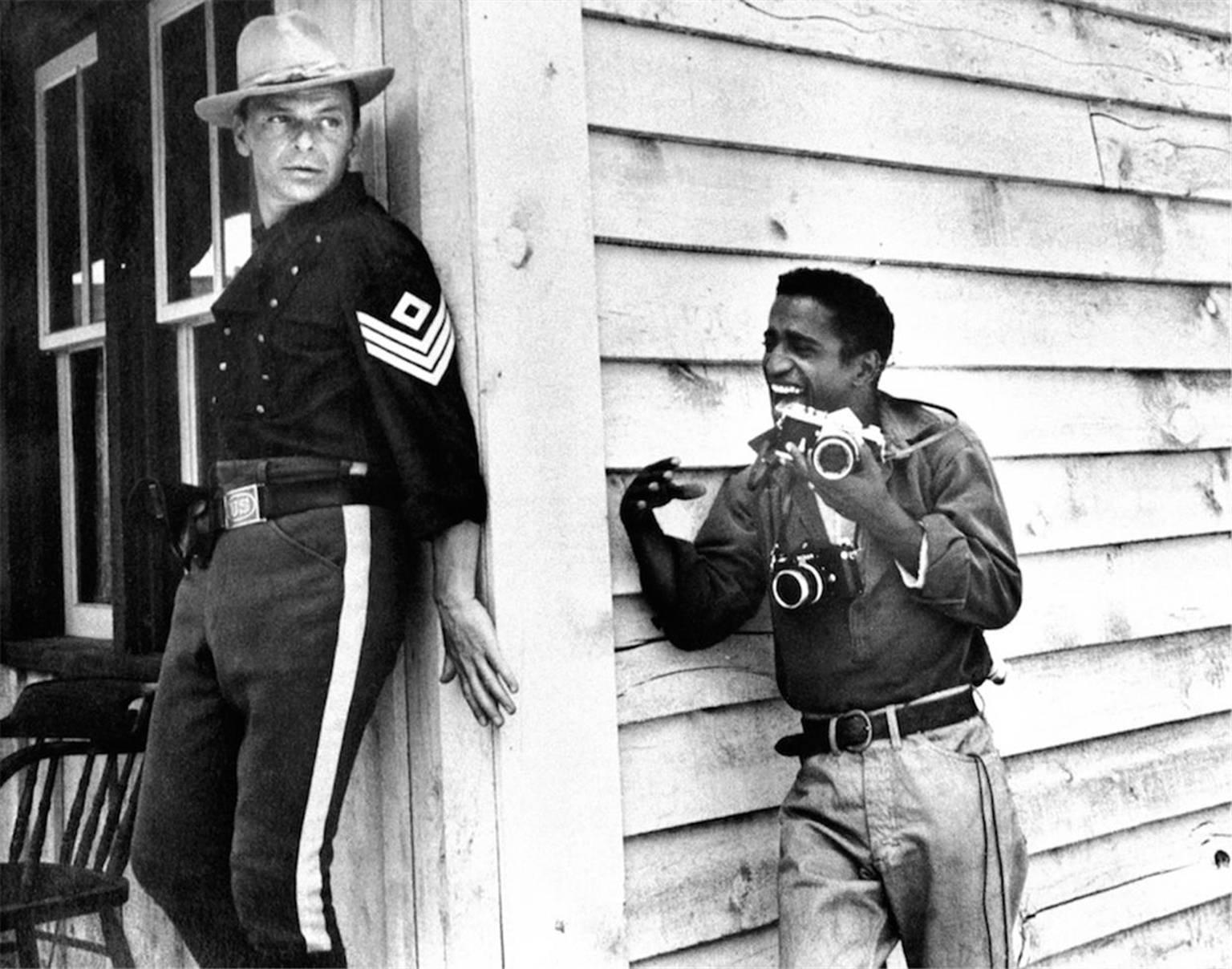 John R. Hamilton Black and White Photograph - Frank Sinatra & Sammy Davis Jr., "Sergeants 3, " Las Vegas, NV, 1961