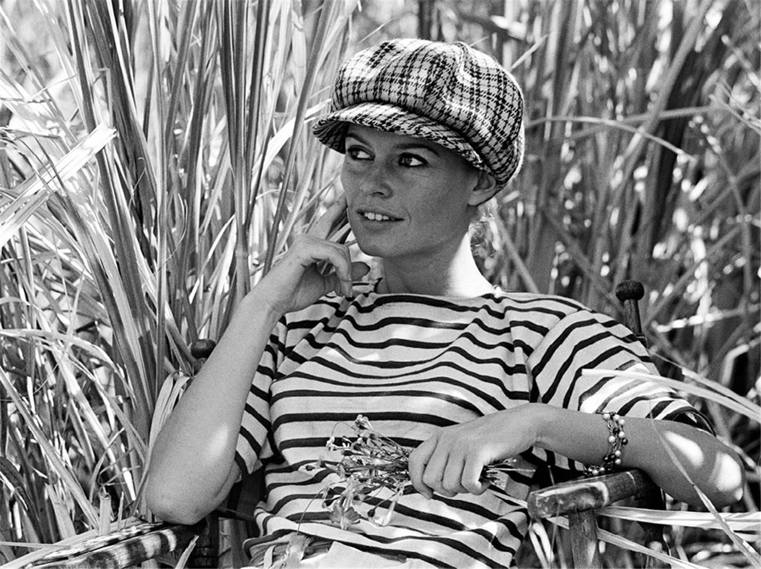 John R. Hamilton Black and White Photograph - Brigitte Bardot, during the filming of "Viva Maria"