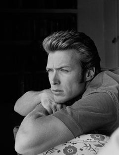 Vintage Clint Eastwood, at home, North Hollywood, California, 1958