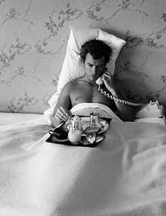 Vintage Clint Eastwood, in bed, North Hollywood, California, 1958