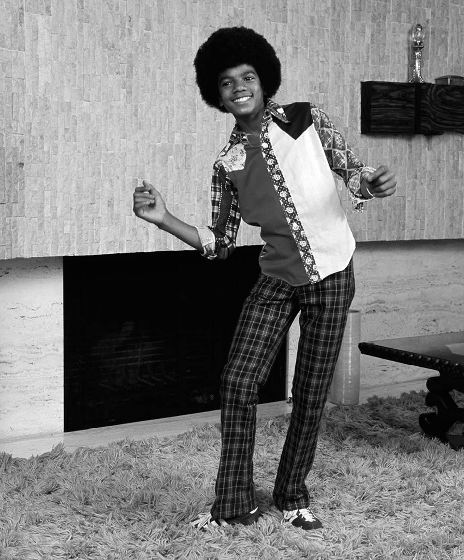 John R. Hamilton Black and White Photograph - Michael Jackson, at home, 1974