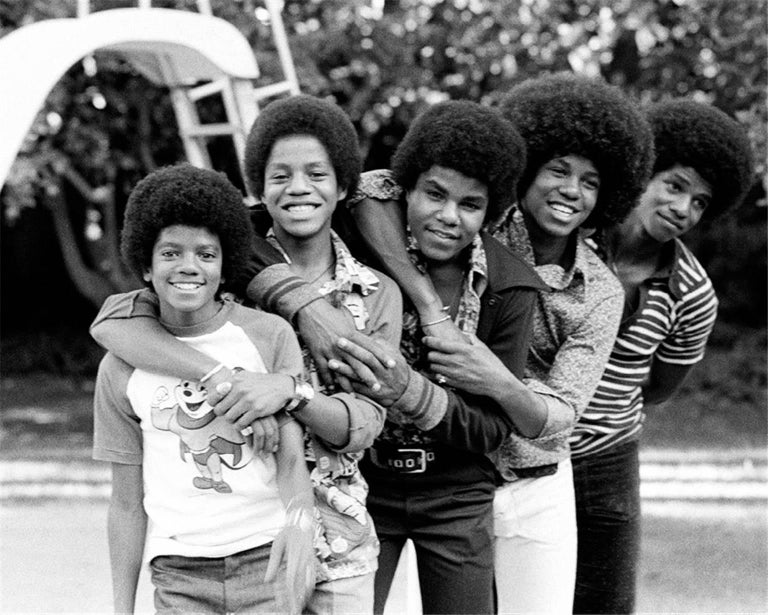 John R. Hamilton Black and White Photograph - The Jackson 5, at home II, Encino, California, 1974