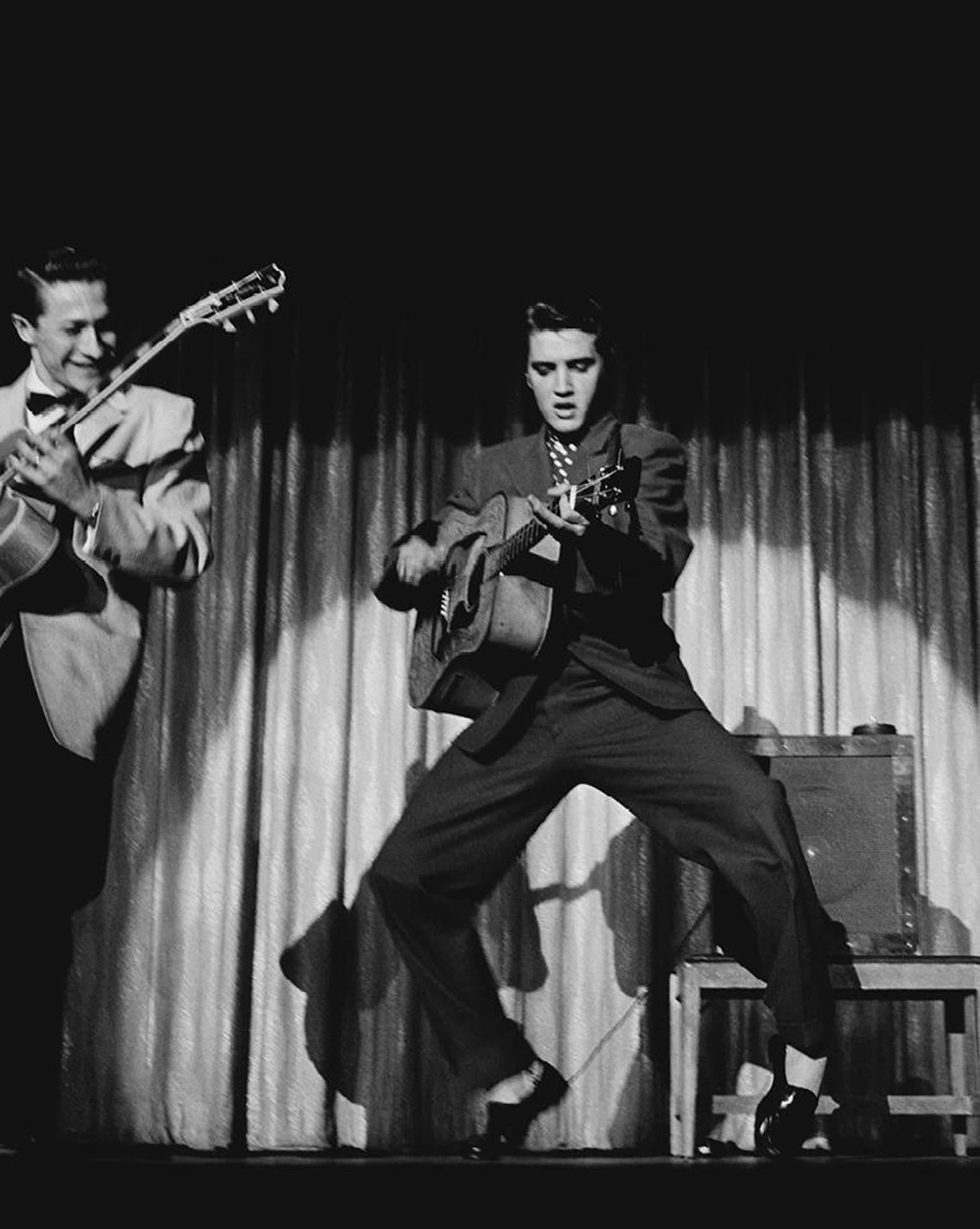 John R. Hamilton Black and White Photograph - Elvis Presley, Las Vegas, 1956