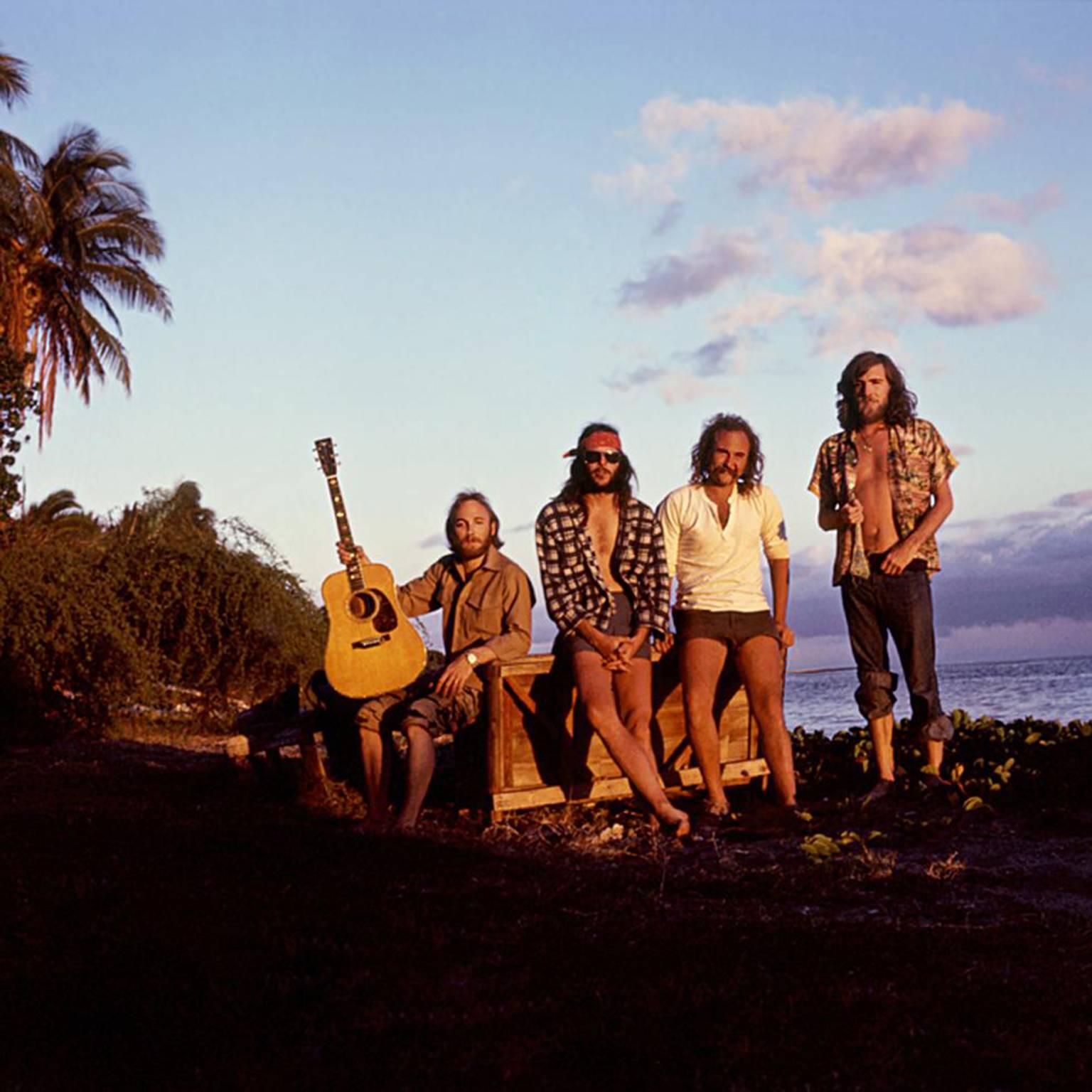 Graham Nash Color Photograph - Crosby, Stills, Nash & Young, Hawaii 1974