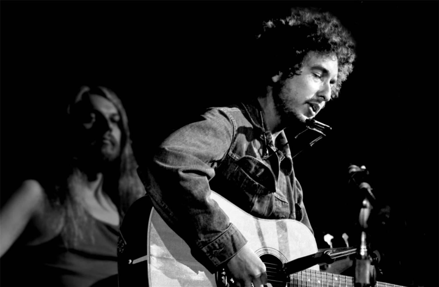 Graham Nash Black and White Photograph - Bob Dylan and Leon Russell