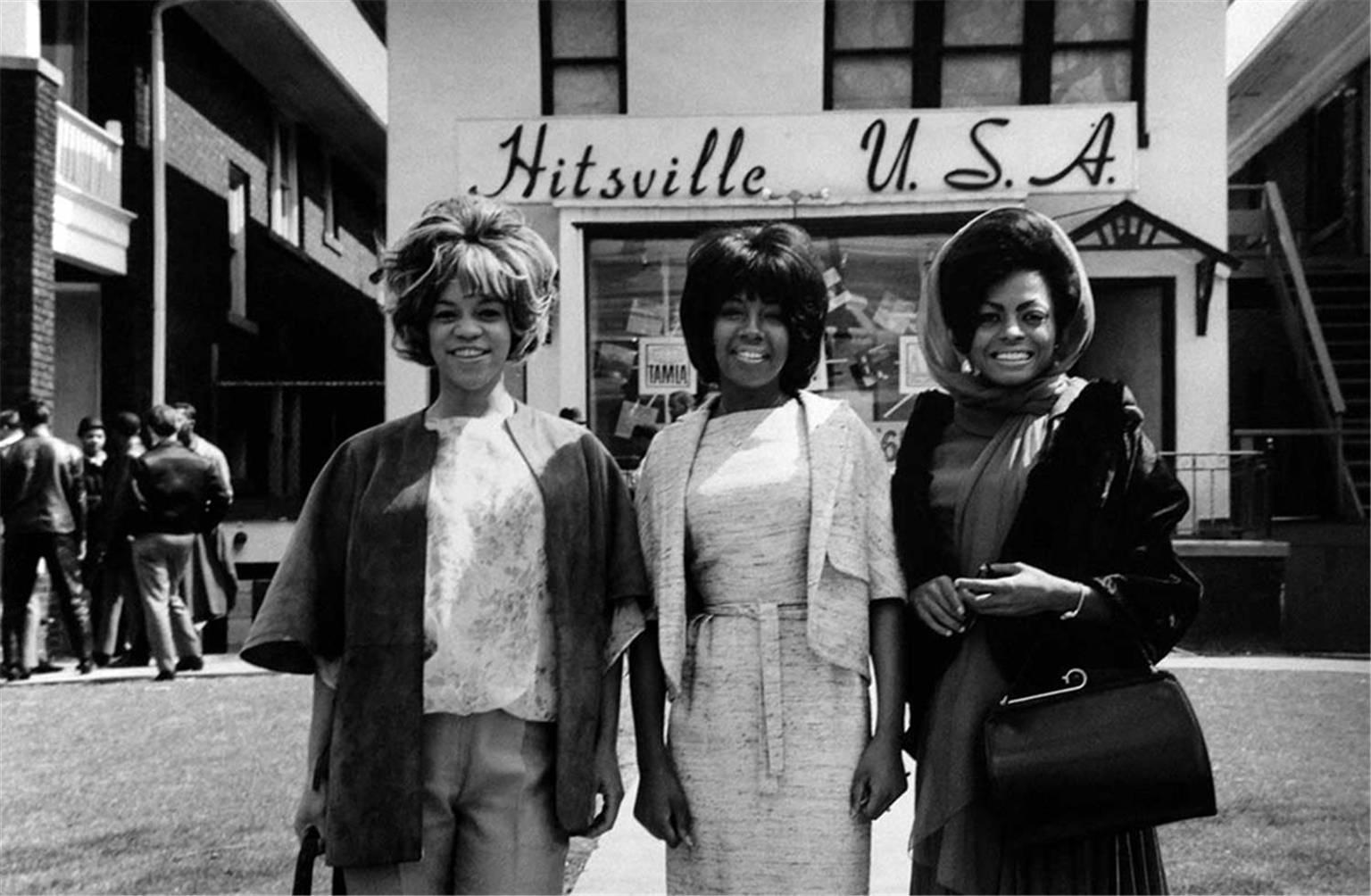 Art Shay Black and White Photograph - Diana Ross & The Supremes, Hitsville U.S.A, Detroit, MI