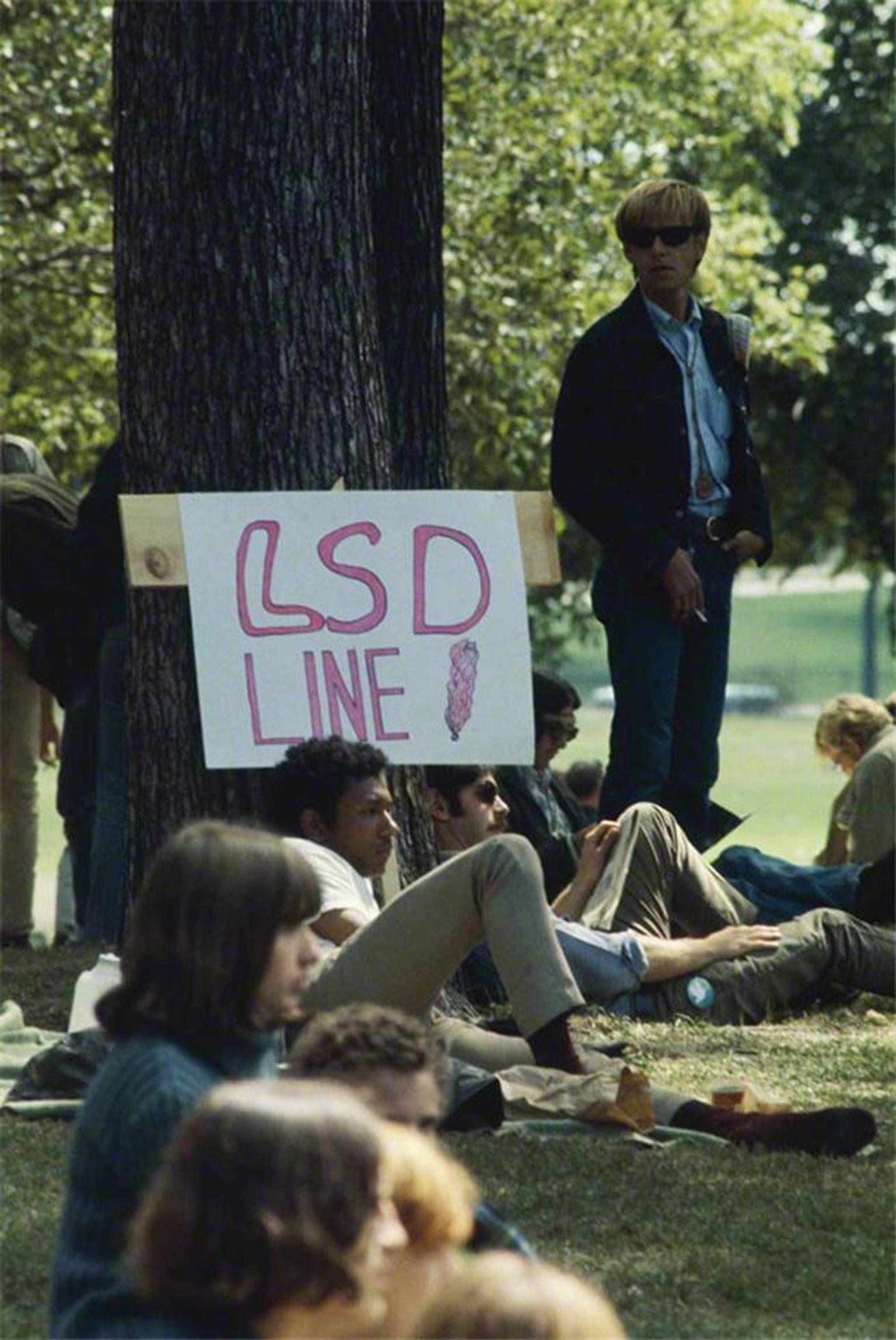 Art Shay Color Photograph - "LSD Line, " 1968
