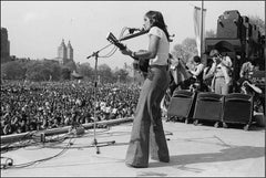 Joan Baez, War is Over Rally, Central Park, NYC, 1975