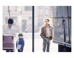 Bob Dylan, On Street With Woman, Child and Baby Carriage, 1970