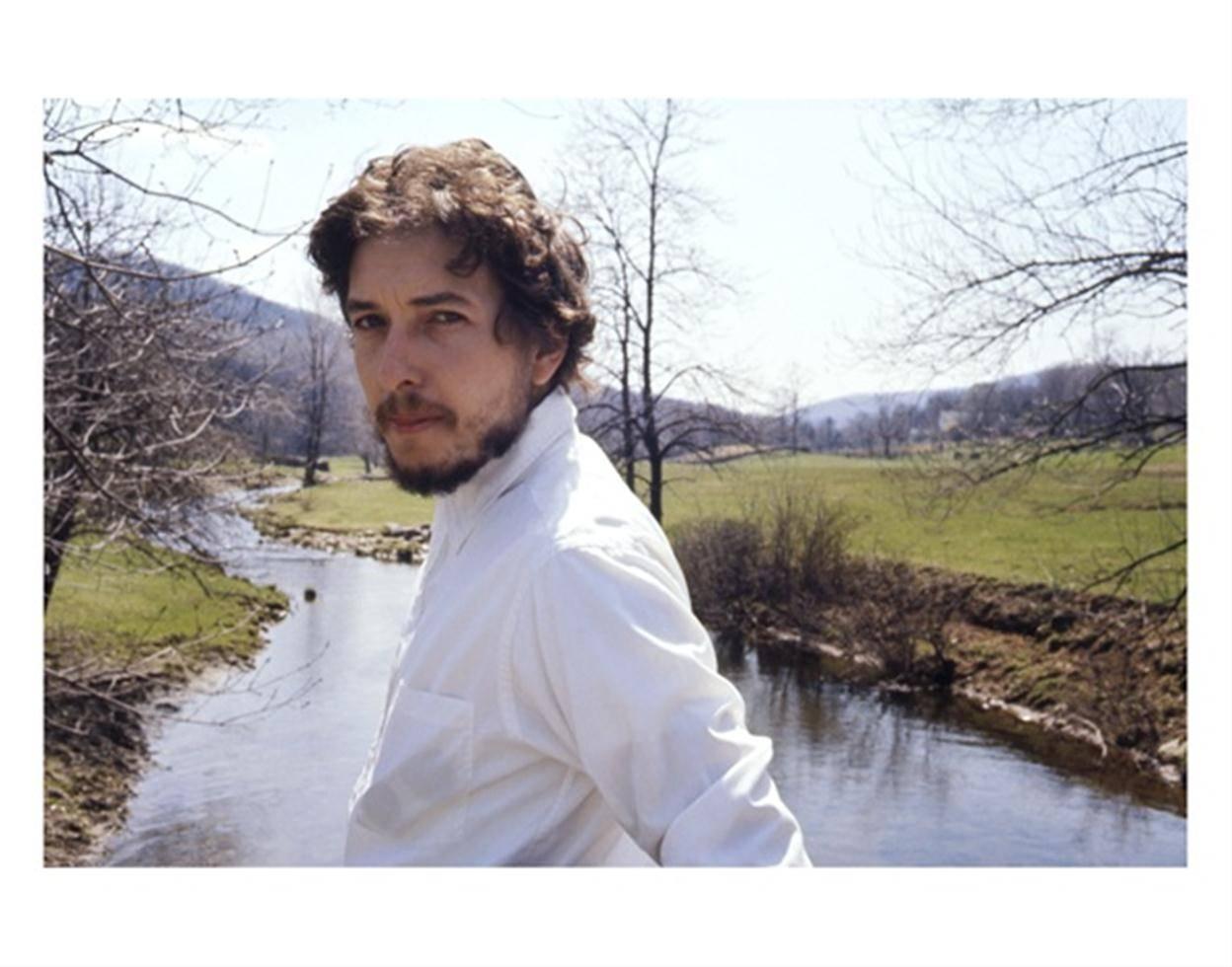 John Cohen Color Photograph - Bob Dylan, In Front Of Peekskill, 1970