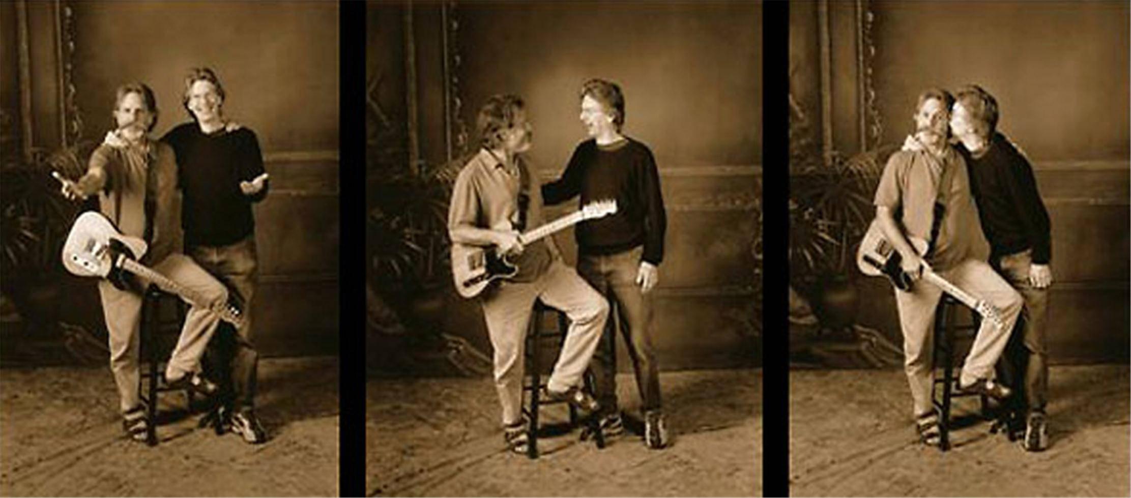 Herb Greene Portrait Photograph - Bob Weir & Phil Lesh Triptych