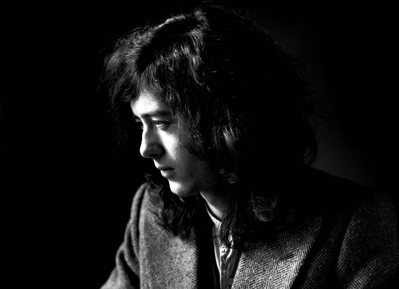 Herb Greene Black and White Photograph - Jimmy Page, San Francisco, CA 1968