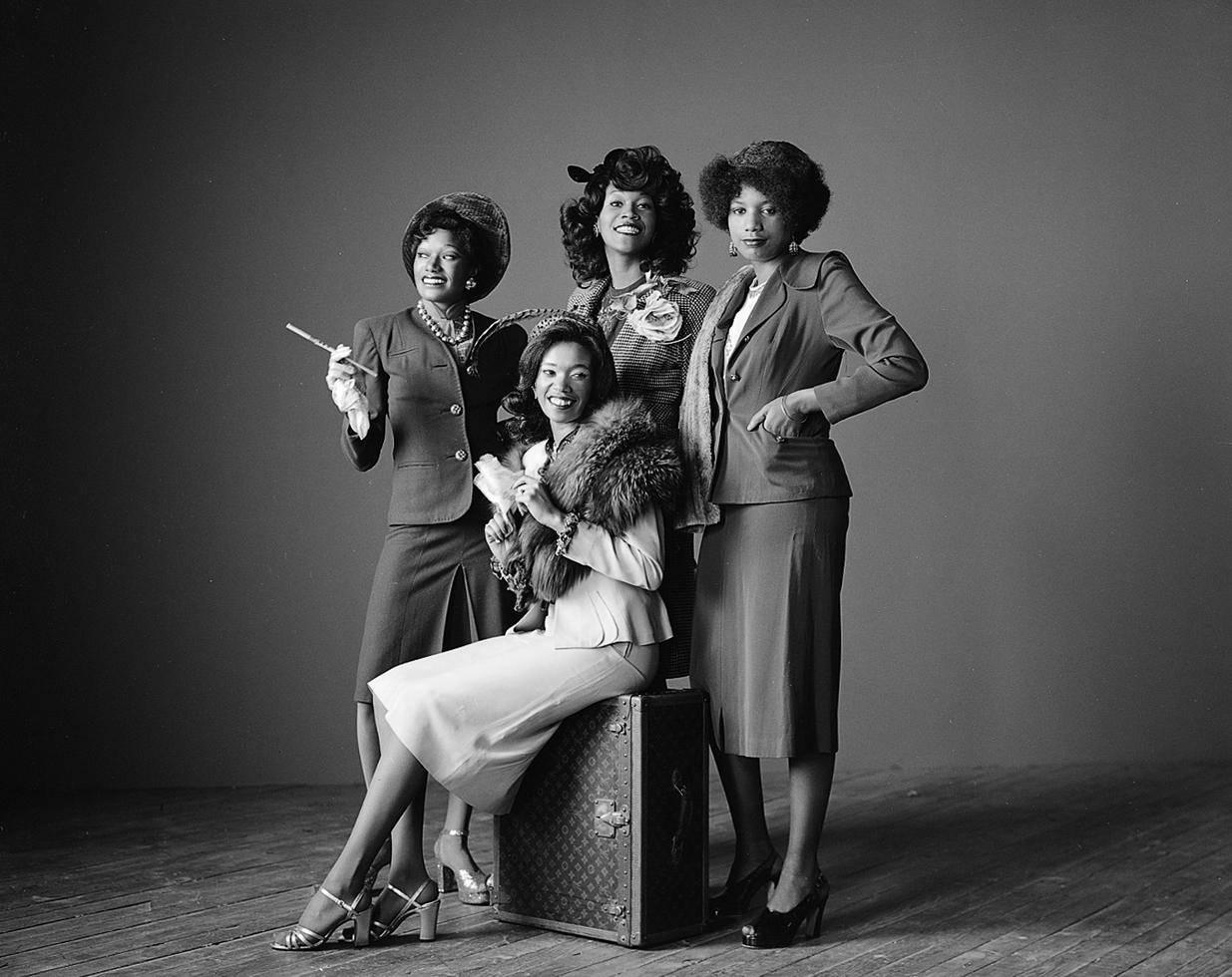 Herb Greene Black and White Photograph - Pointer Sisters, San Francisco, CA
