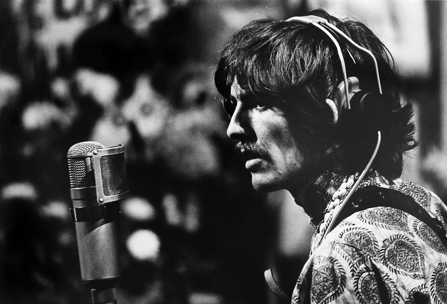 David Mangus Black and White Photograph - George Harrison, Abbey Road Studios, London, 1967