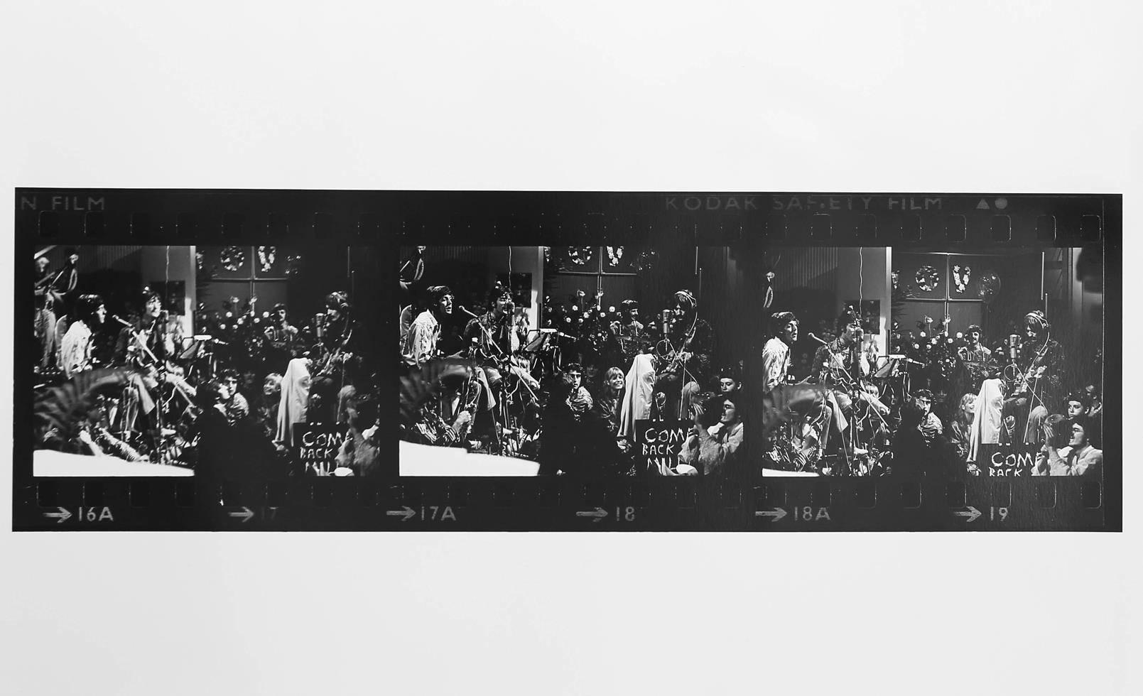 David Mangus Black and White Photograph - The Beatles, Live Broadcast Contact Sheet, London, 1967