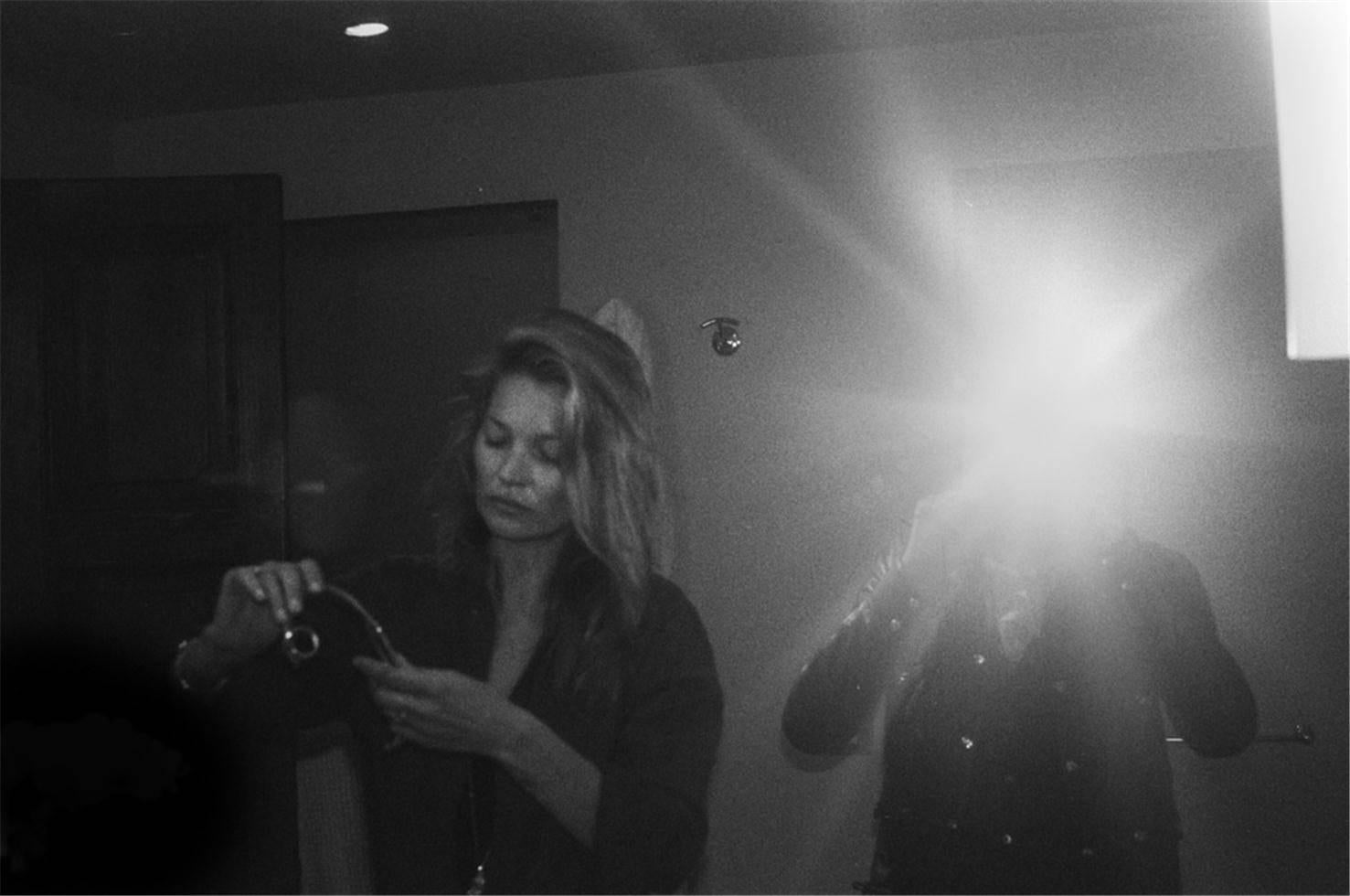 Jamie Hince Black and White Photograph - Kate Moss "Flash"