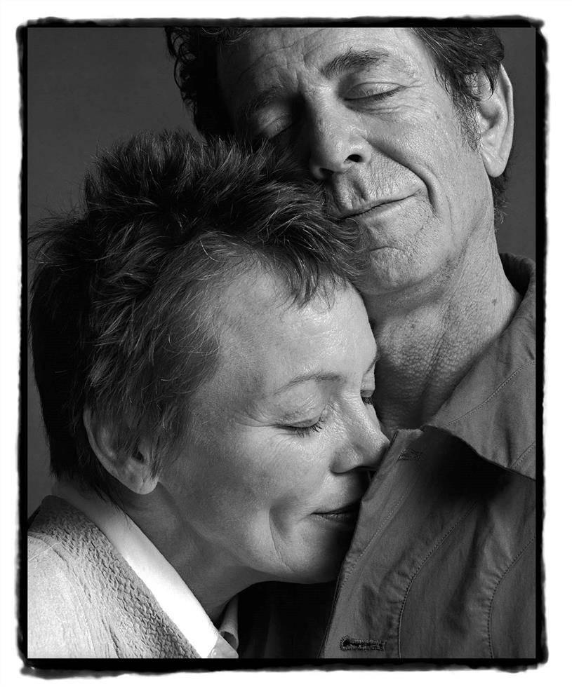 Guido Harari Black and White Photograph – Laurie Anderson und Lou Reed, Turin, 2002