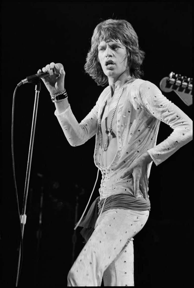 Michael Zagaris Black and White Photograph - Mick Jagger, California