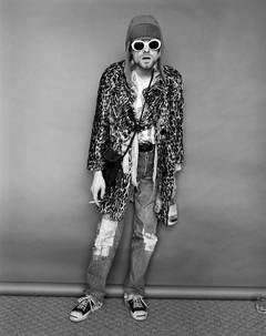 Jesse Frohman - Kurt Cobain, Standing with Evian Bottle For Sale at ...