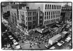 Vintage Crowd Outside Fillmore East