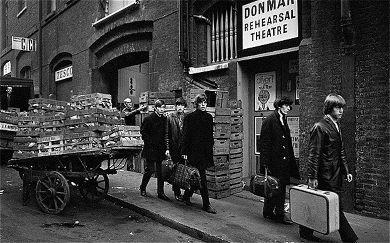 Terry O'Neill Portrait Photograph - The Rolling Stones, Donmar Theatre